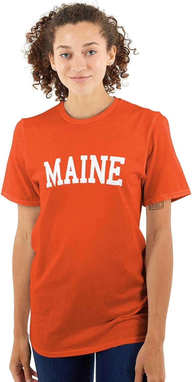 image:imageUSA State Simple Traditional Classic Graphic T Shirt for Men or WomenOrange