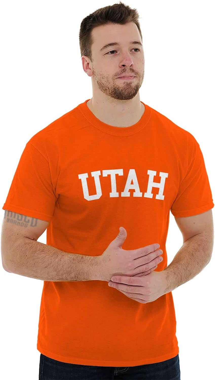 image:imageUSA State Simple Traditional Classic Graphic T Shirt for Men or WomenOrange