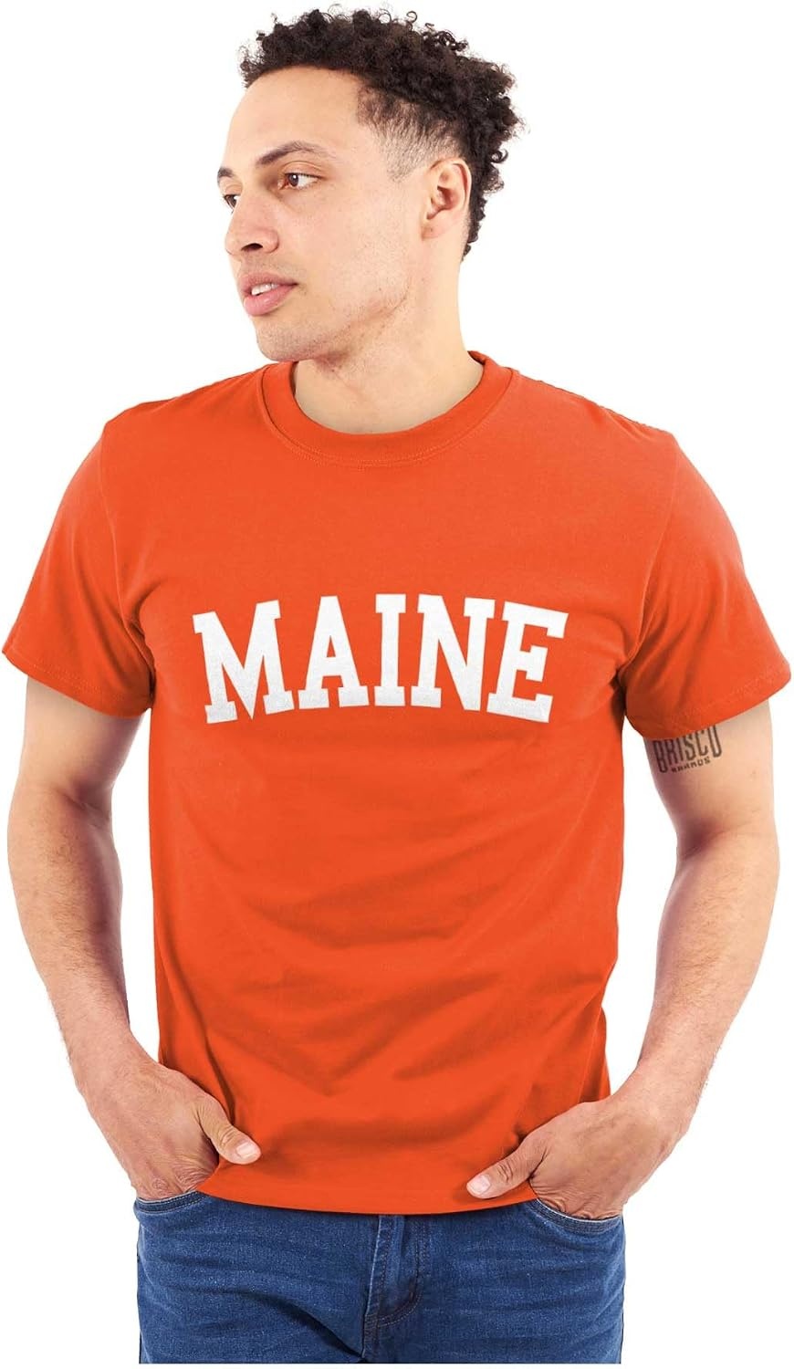 image:imageUSA State Simple Traditional Classic Graphic T Shirt for Men or WomenOrange