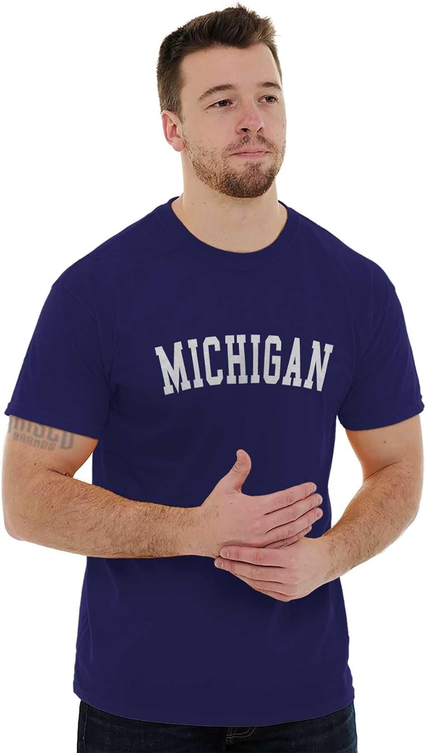 image:imageUSA State Simple Traditional Classic Graphic T Shirt for Men or WomenPurple