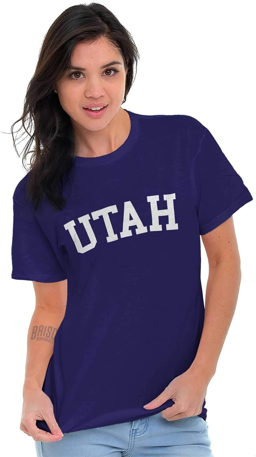 image:imageUSA State Simple Traditional Classic Graphic T Shirt for Men or WomenPurple