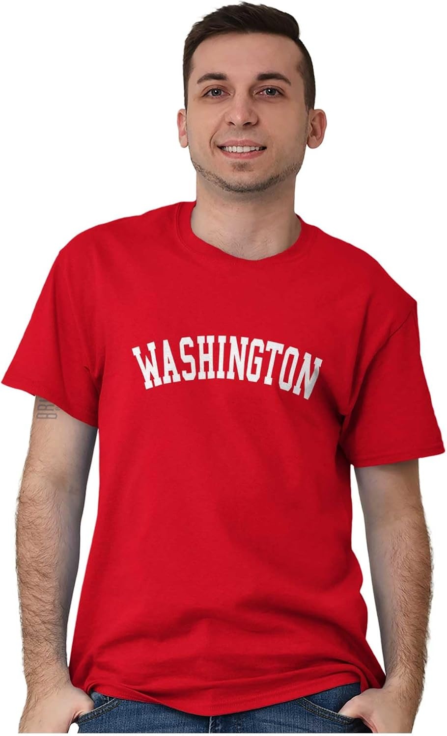 image:imageUSA State Simple Traditional Classic Graphic T Shirt for Men or WomenRed