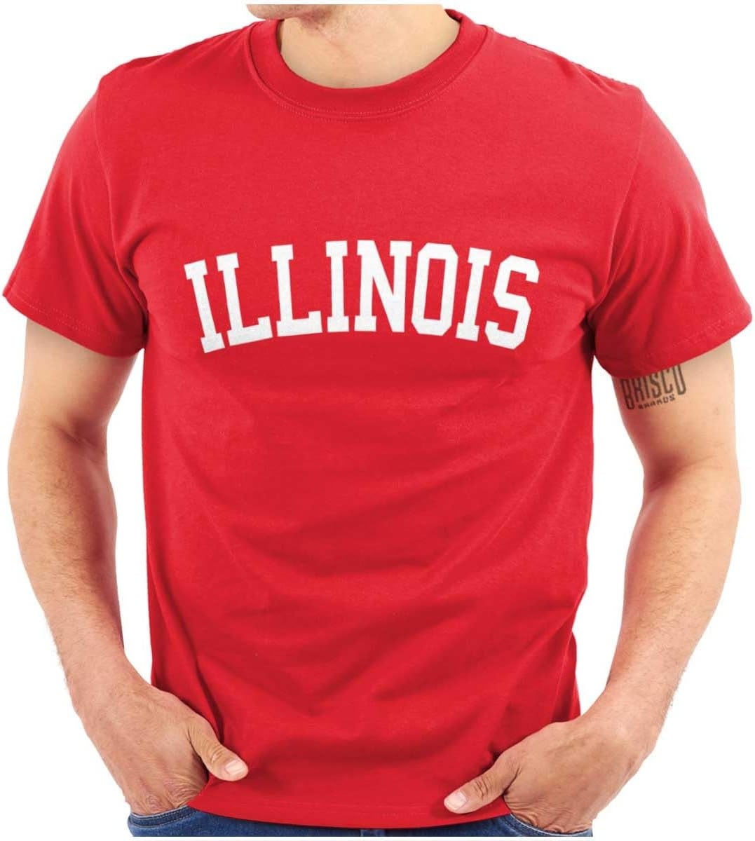 image:imageUSA State Simple Traditional Classic Graphic T Shirt for Men or WomenRed