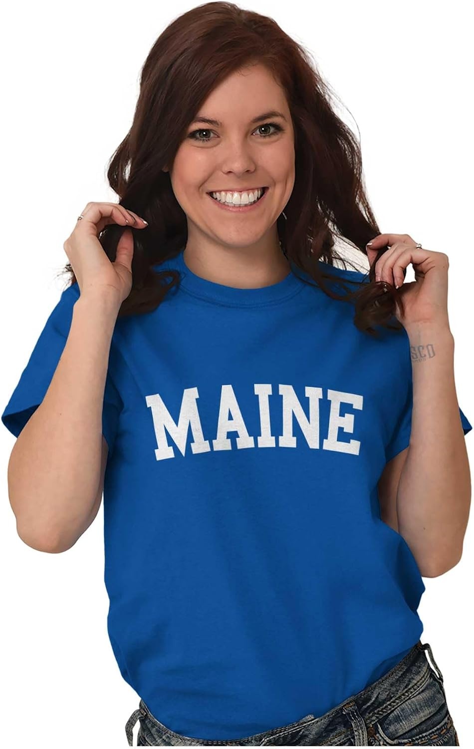 image:imageUSA State Simple Traditional Classic Graphic T Shirt for Men or WomenRoyal
