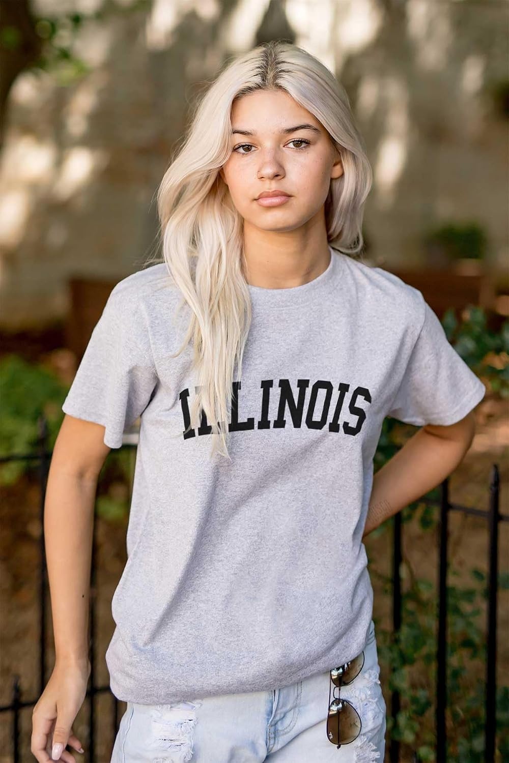 image:imageUSA State Simple Traditional Classic Graphic T Shirt for Men or WomenSport Grey