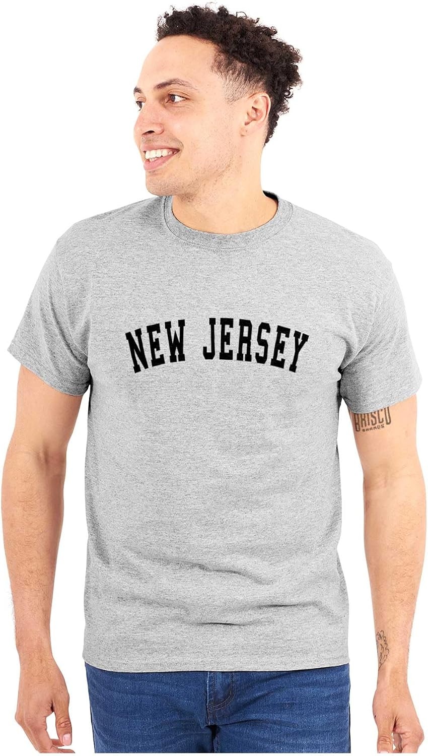 image:imageUSA State Simple Traditional Classic Graphic T Shirt for Men or WomenSport Grey