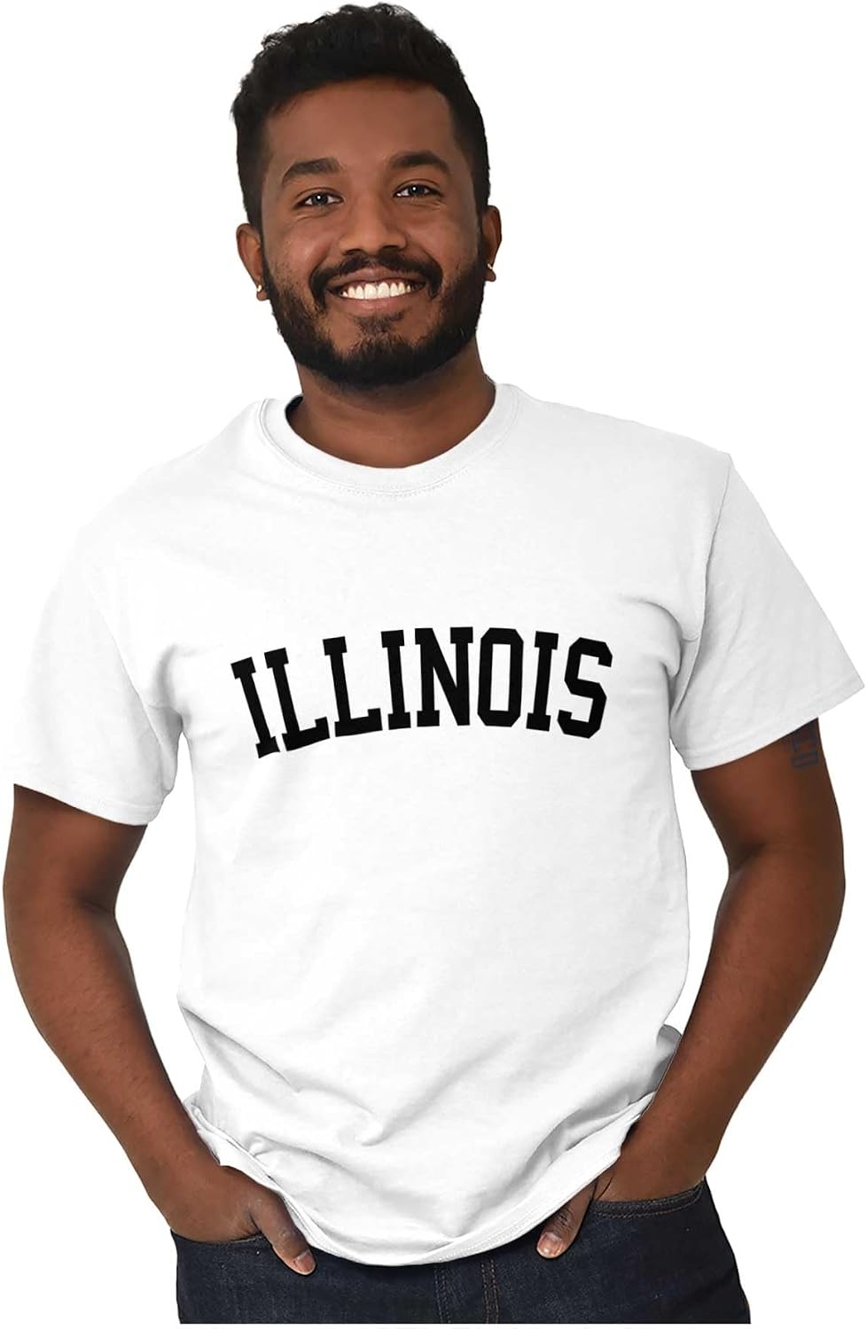 image:imageUSA State Simple Traditional Classic Graphic T Shirt for Men or WomenWhite