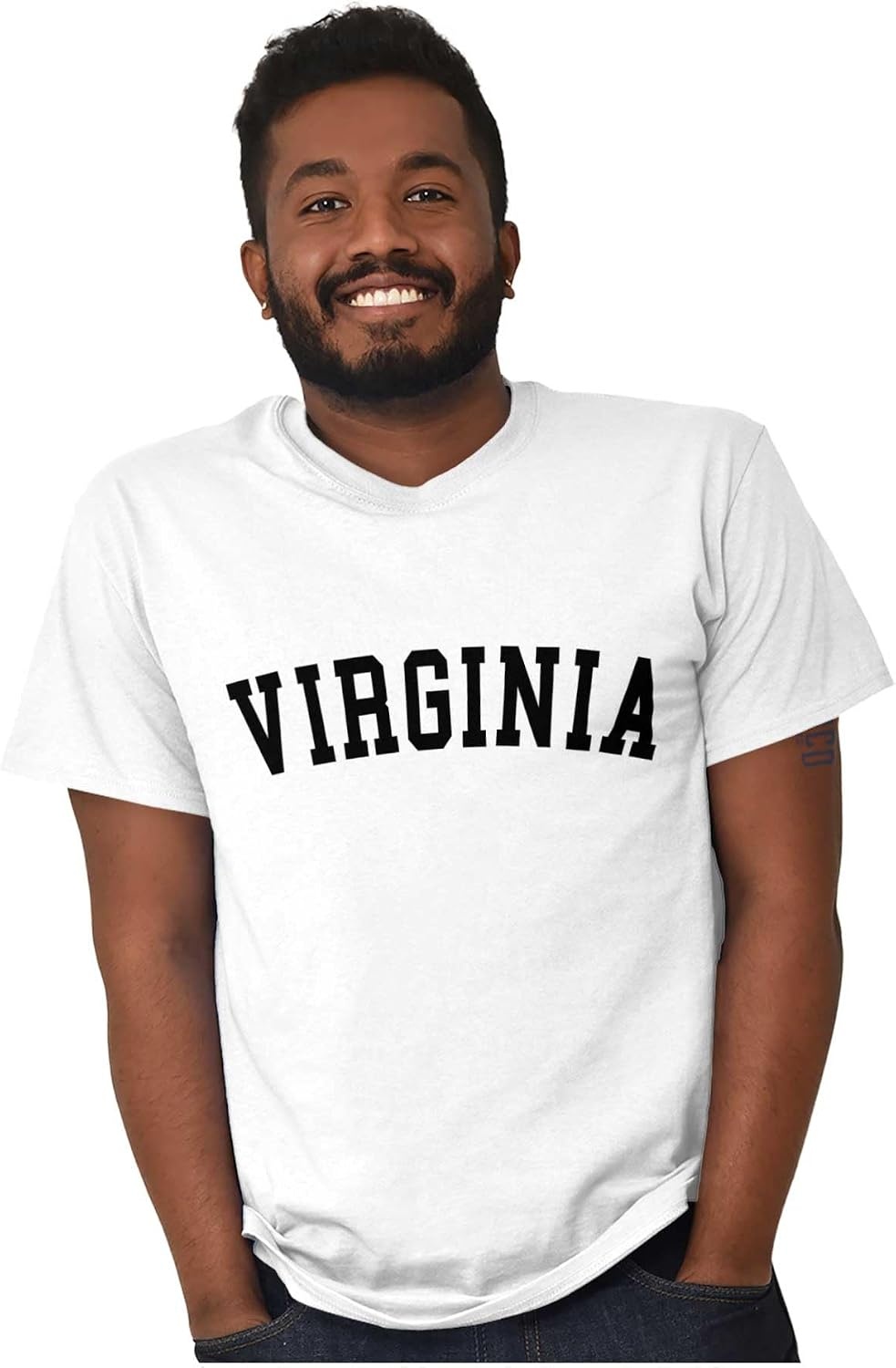 image:imageUSA State Simple Traditional Classic Graphic T Shirt for Men or WomenWhite