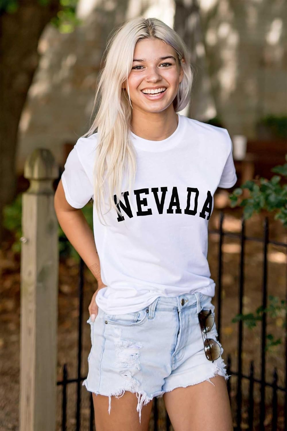 image:imageUSA State Simple Traditional Classic Graphic T Shirt for Men or WomenWhite