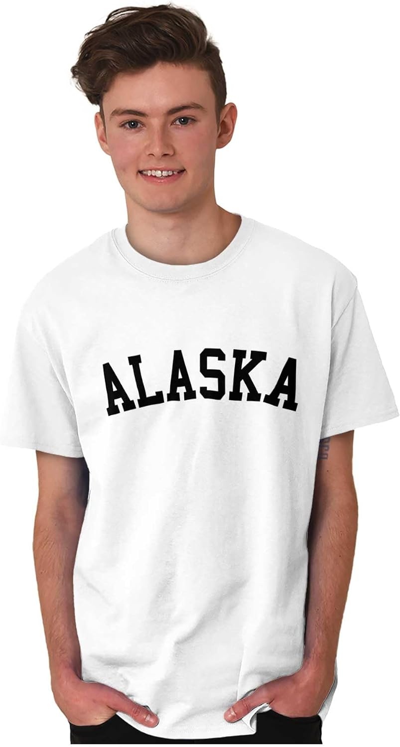 image:imageUSA State Simple Traditional Classic Graphic T Shirt for Men or WomenWhite
