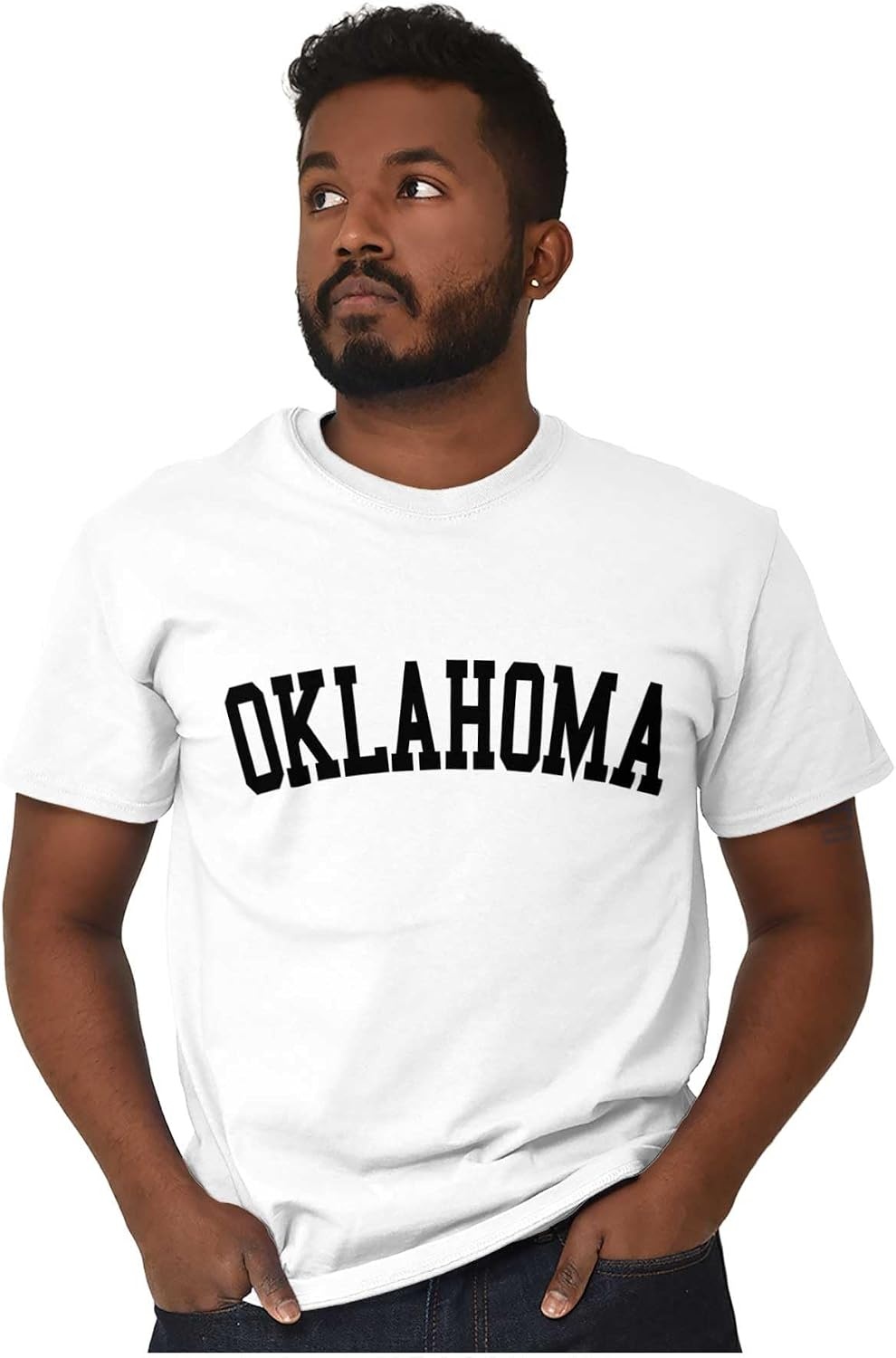 image:imageUSA State Simple Traditional Classic Graphic T Shirt for Men or WomenWhite