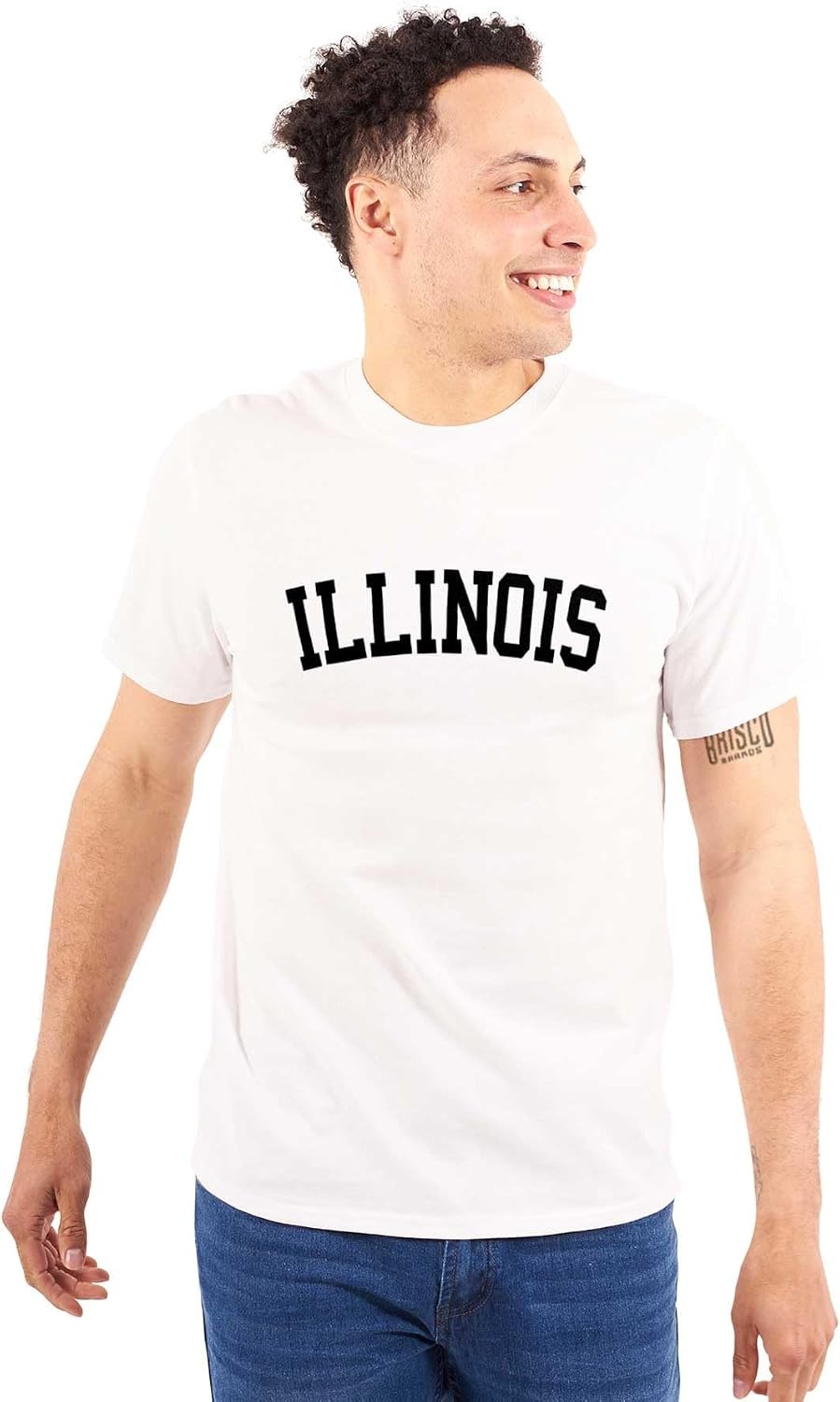 image:imageUSA State Simple Traditional Classic Graphic T Shirt for Men or WomenWhite