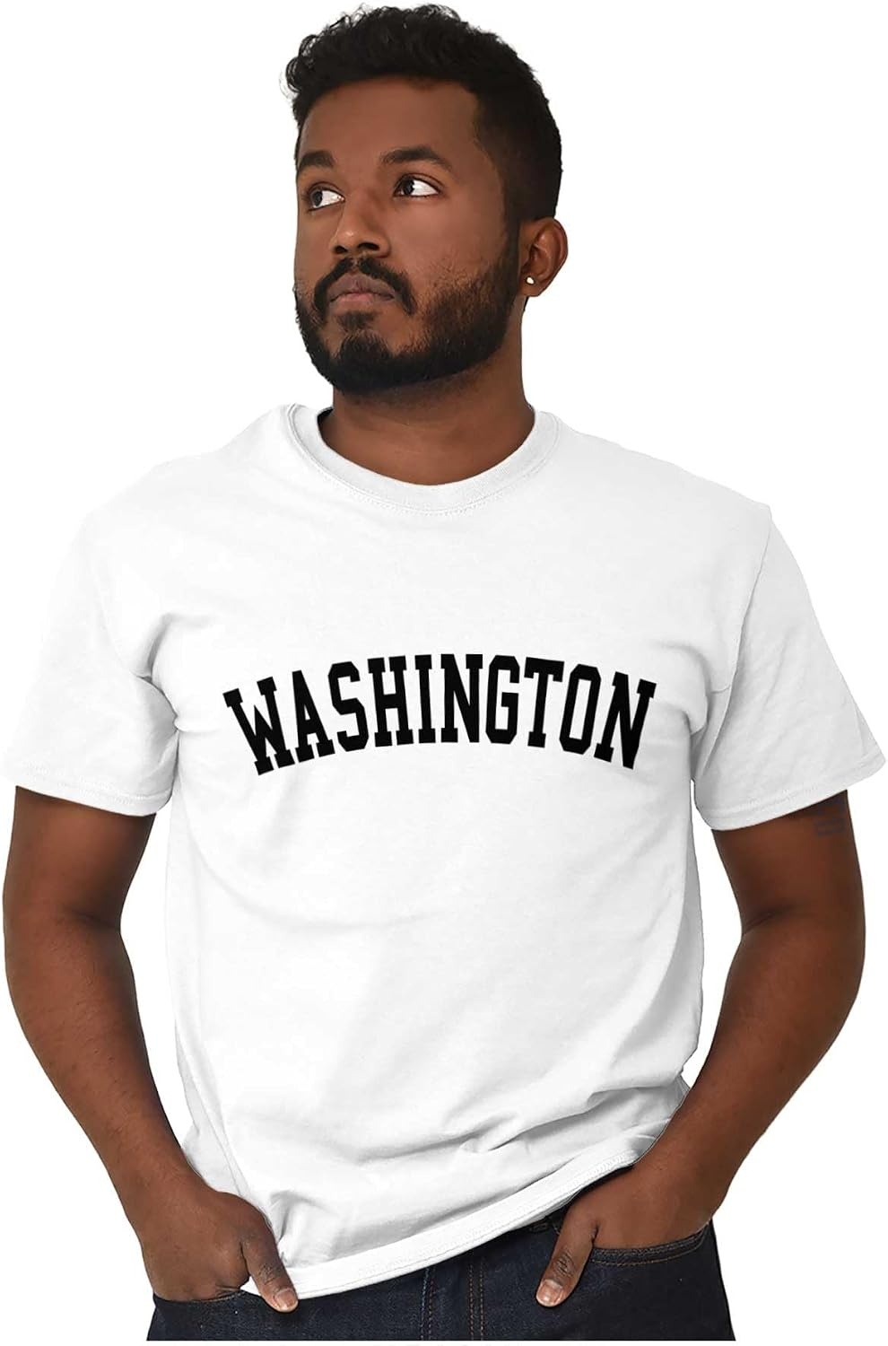 image:imageUSA State Simple Traditional Classic Graphic T Shirt for Men or WomenWhite