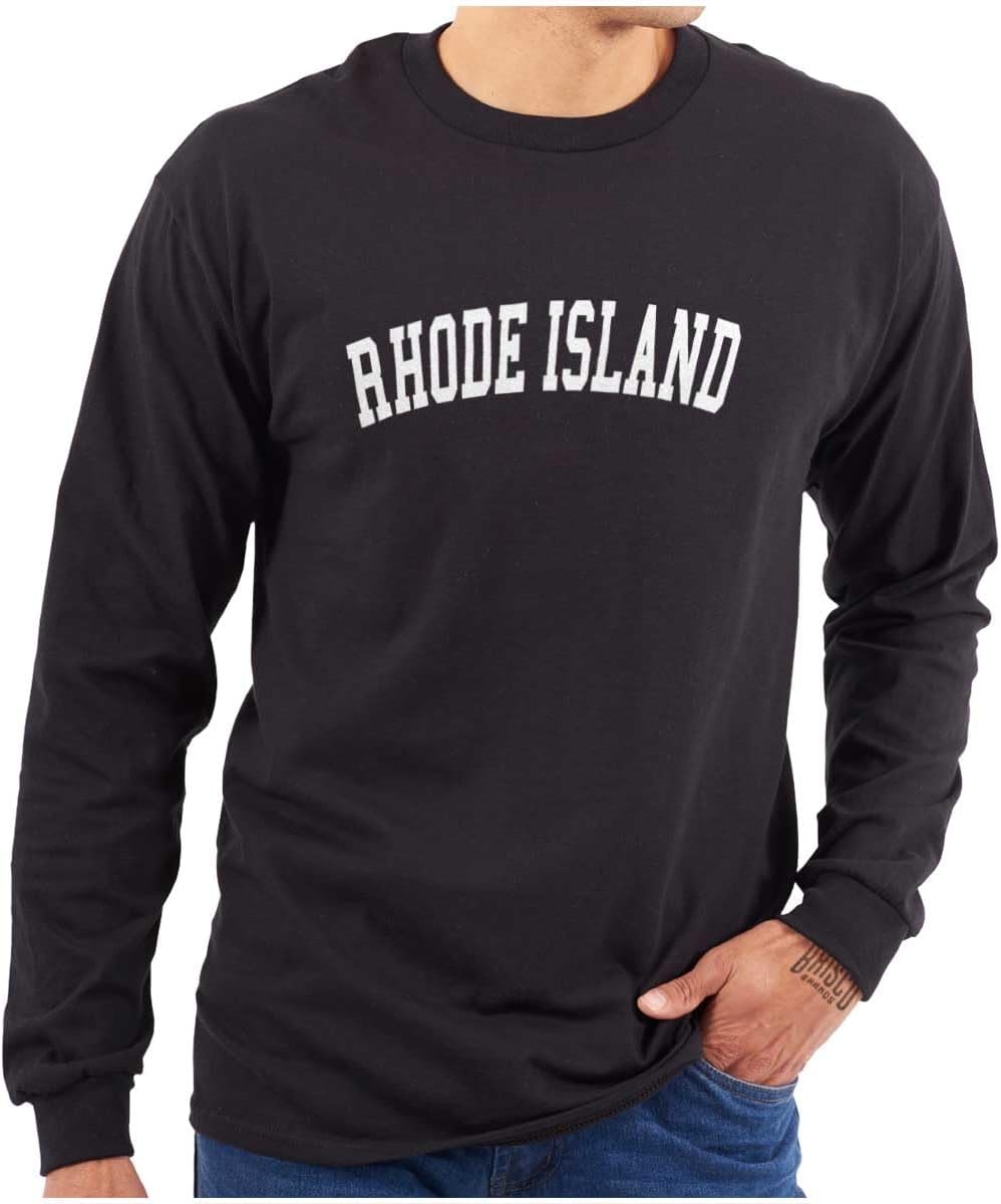 image:imageUSA State Simple Traditional Classic Long Sleeve Tshirt Men and WomenBlack