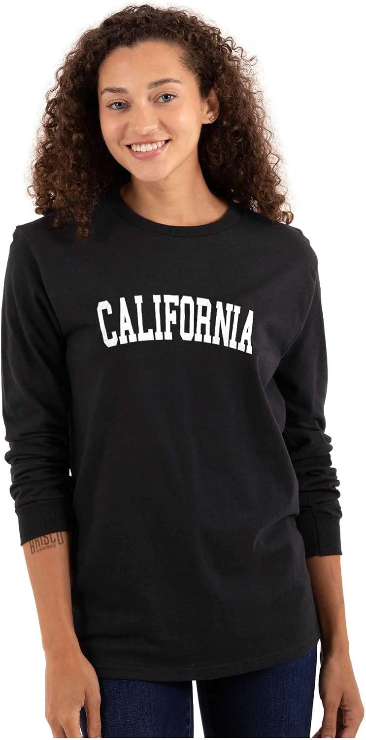 image:imageUSA State Simple Traditional Classic Long Sleeve Tshirt Men and WomenBlack