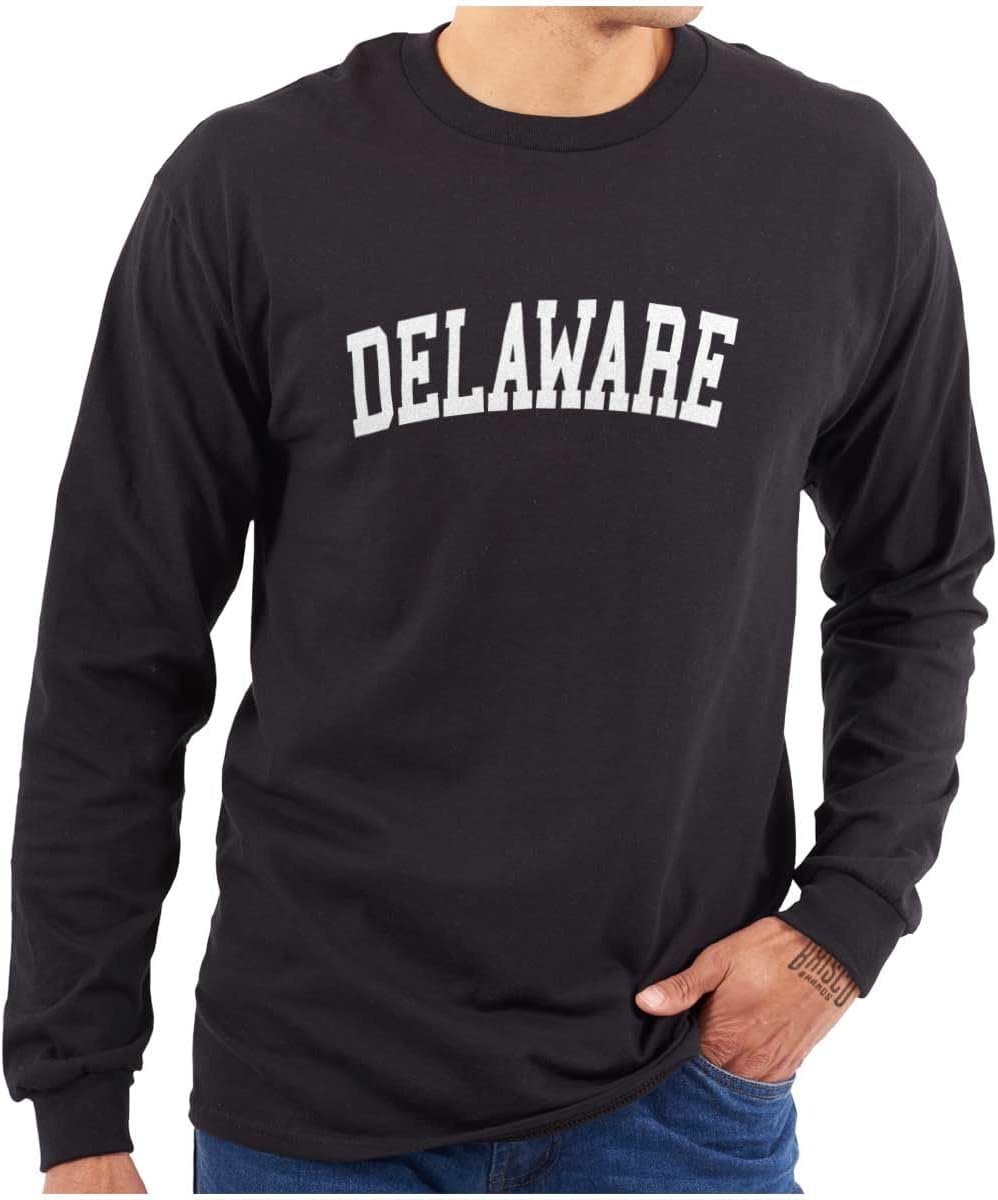 image:imageUSA State Simple Traditional Classic Long Sleeve Tshirt Men and WomenBlack