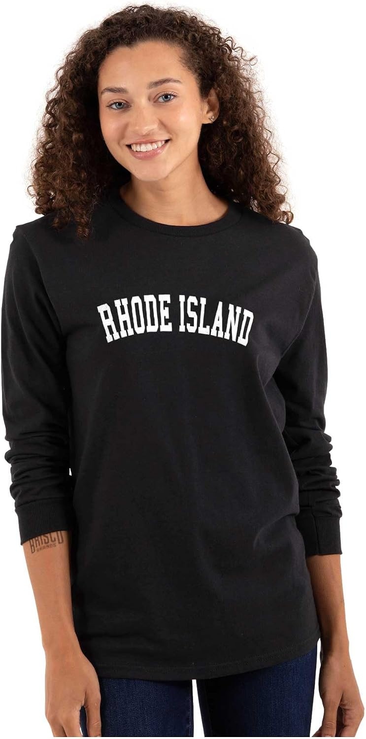 image:imageUSA State Simple Traditional Classic Long Sleeve Tshirt Men and WomenBlack