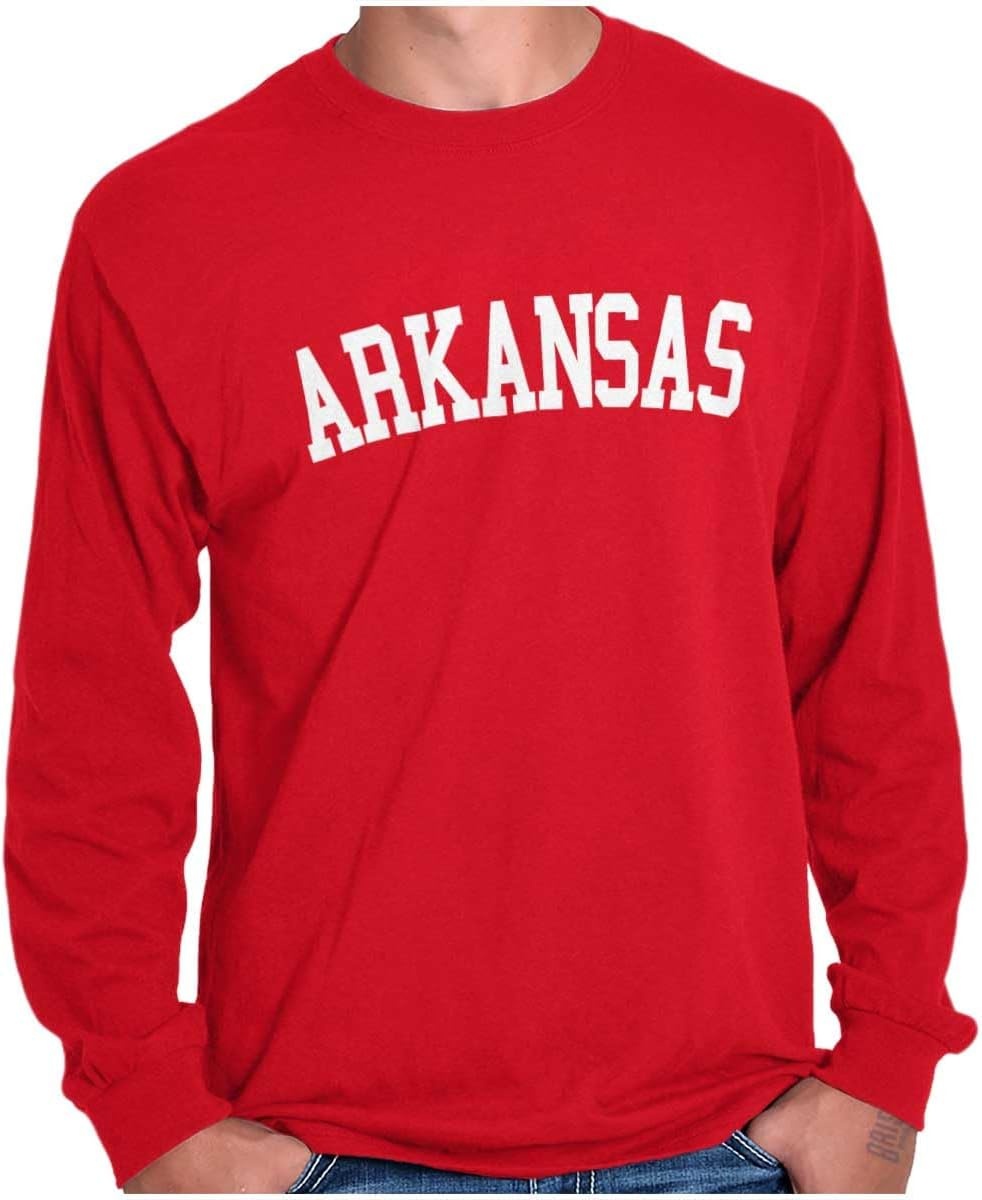 image:imageUSA State Simple Traditional Classic Long Sleeve Tshirt Men and WomenCardinal Red