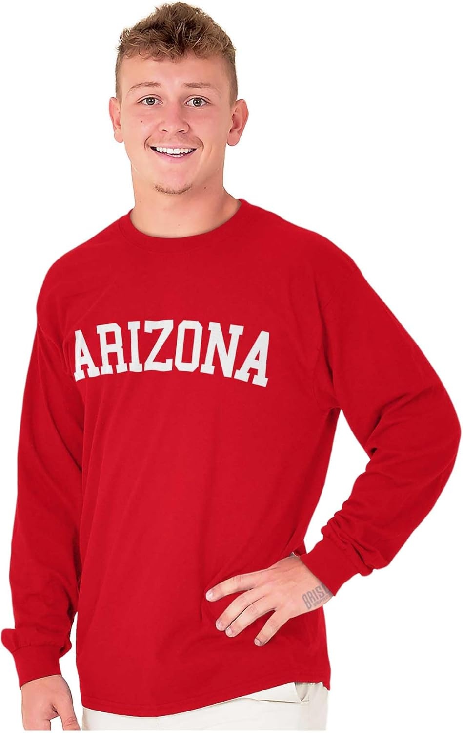 image:imageUSA State Simple Traditional Classic Long Sleeve Tshirt Men and WomenCardinal Red