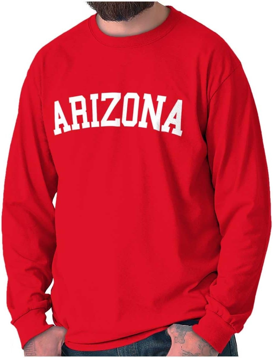 image:imageUSA State Simple Traditional Classic Long Sleeve Tshirt Men and WomenCardinal Red