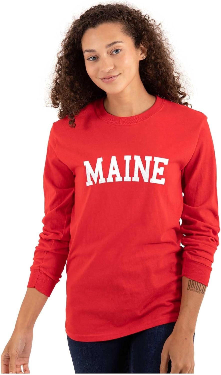 image:imageUSA State Simple Traditional Classic Long Sleeve Tshirt Men and WomenRed