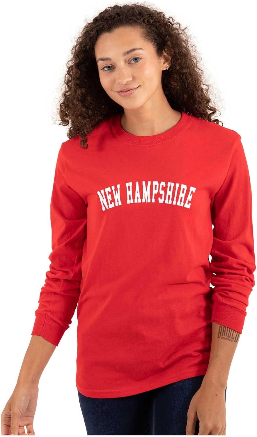image:imageUSA State Simple Traditional Classic Long Sleeve Tshirt Men and WomenRed