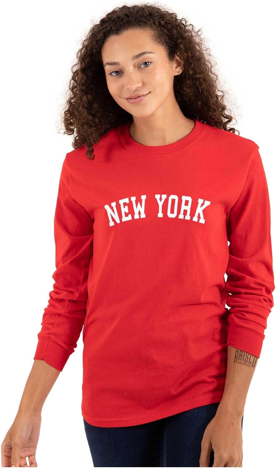 image:imageUSA State Simple Traditional Classic Long Sleeve Tshirt Men and WomenRed