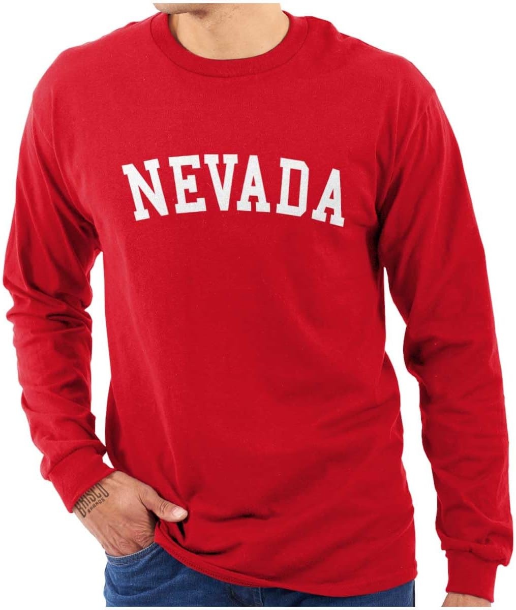 image:imageUSA State Simple Traditional Classic Long Sleeve Tshirt Men and WomenRed