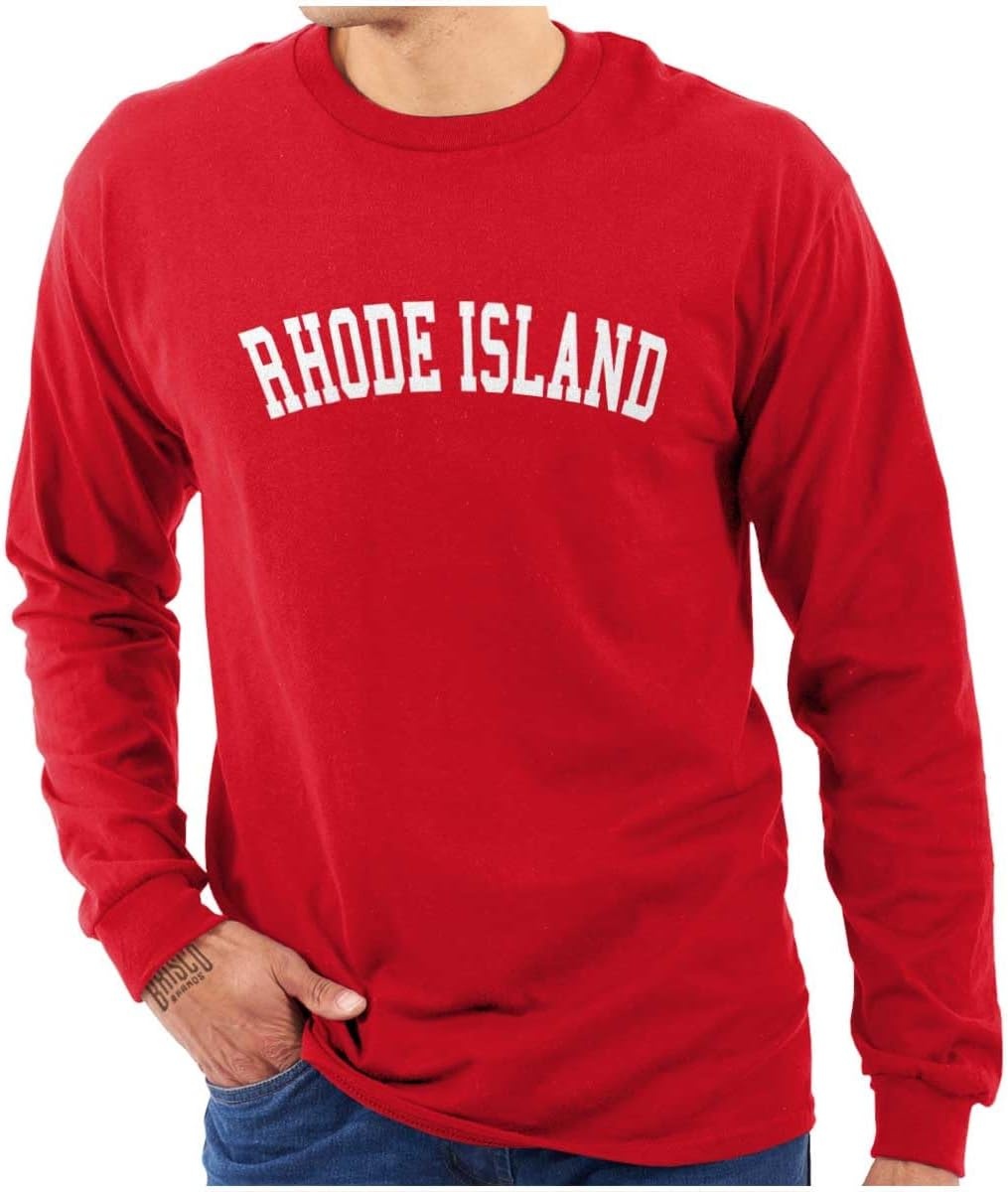 image:imageUSA State Simple Traditional Classic Long Sleeve Tshirt Men and WomenRed