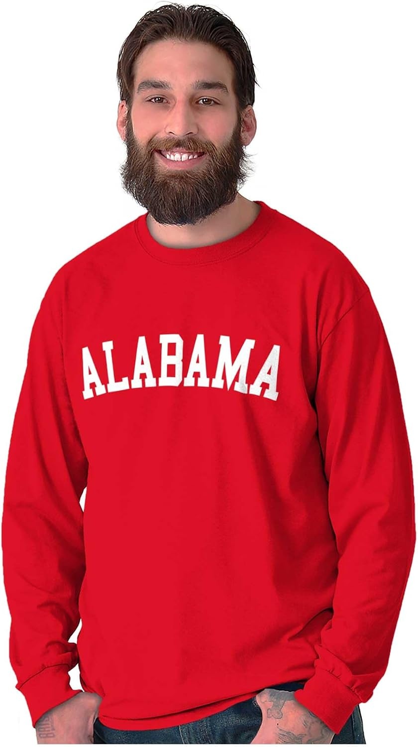image:imageUSA State Simple Traditional Classic Long Sleeve Tshirt Men and WomenRed
