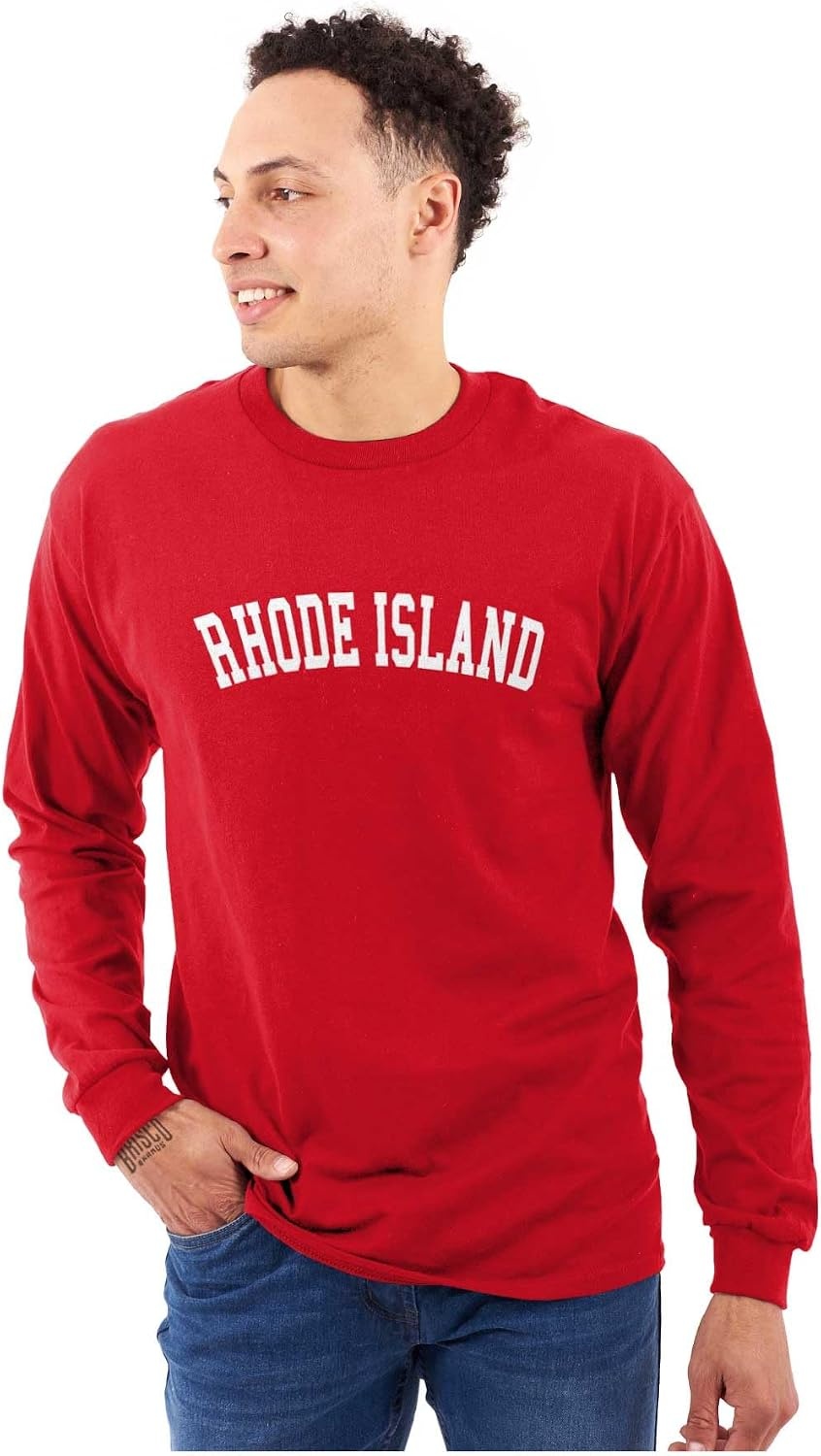 image:imageUSA State Simple Traditional Classic Long Sleeve Tshirt Men and WomenRed
