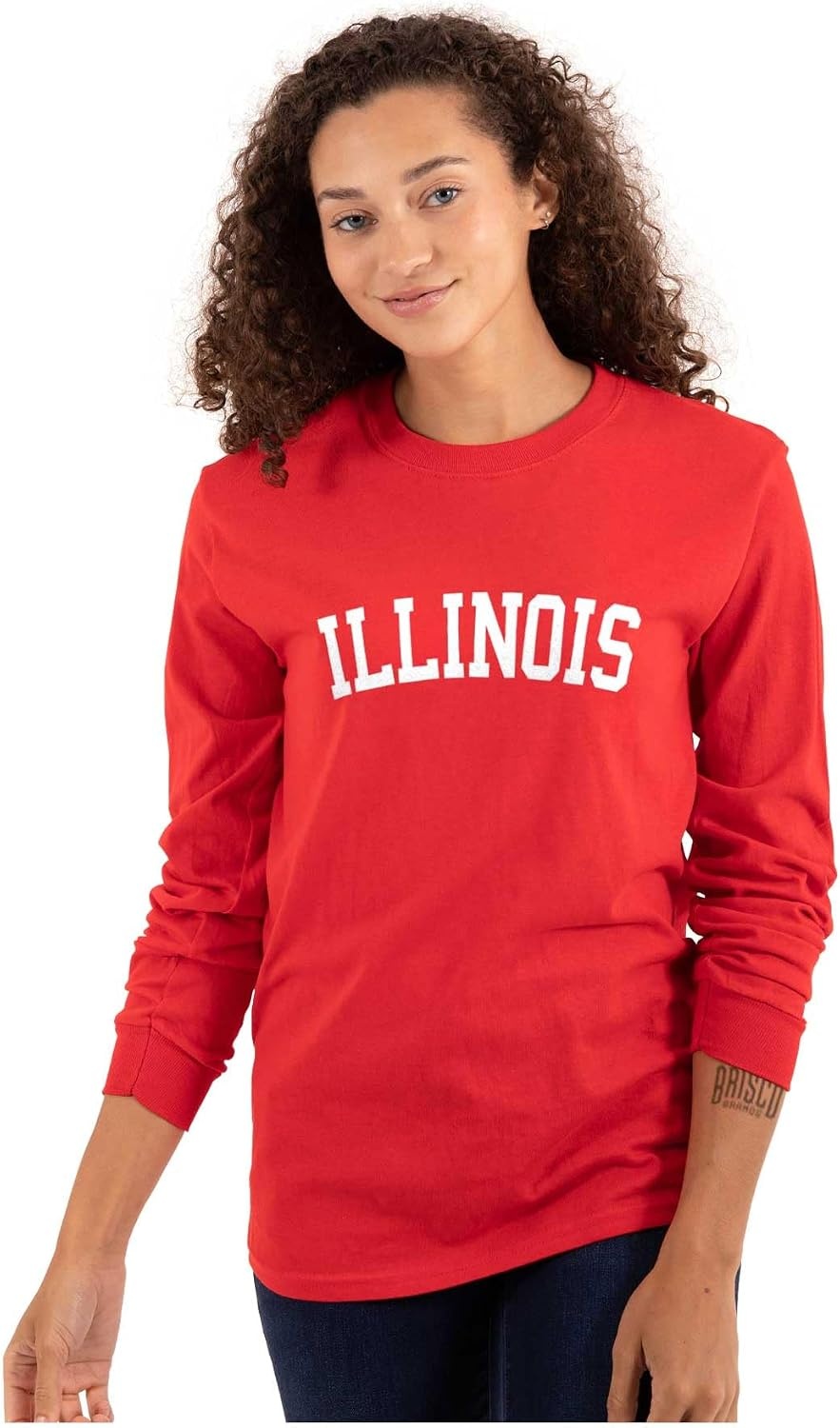 image:imageUSA State Simple Traditional Classic Long Sleeve Tshirt Men and WomenRed