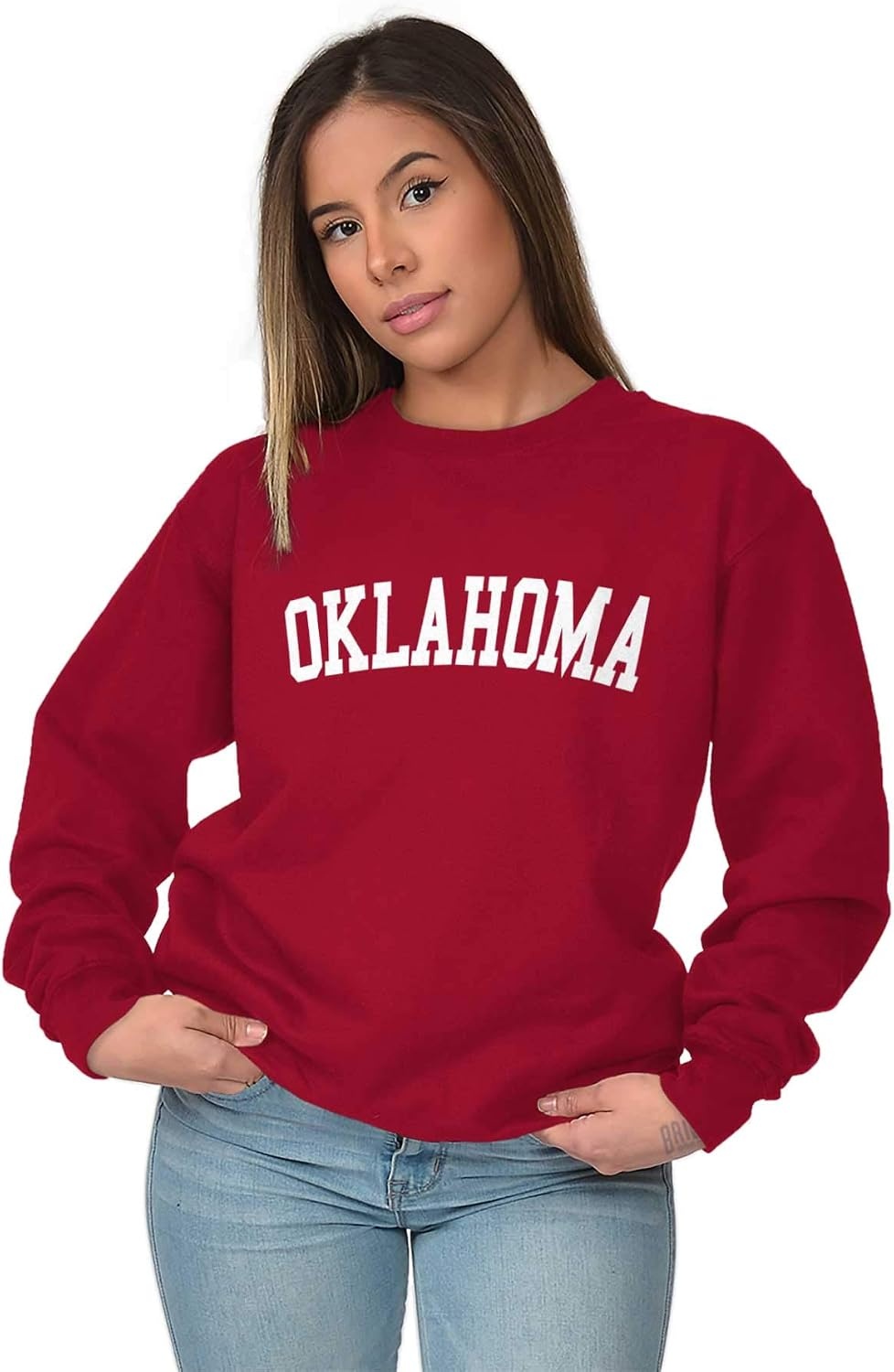 image:imageUSA State Simple Traditional Classic Sweatshirt for Men and WomenCardinal Red