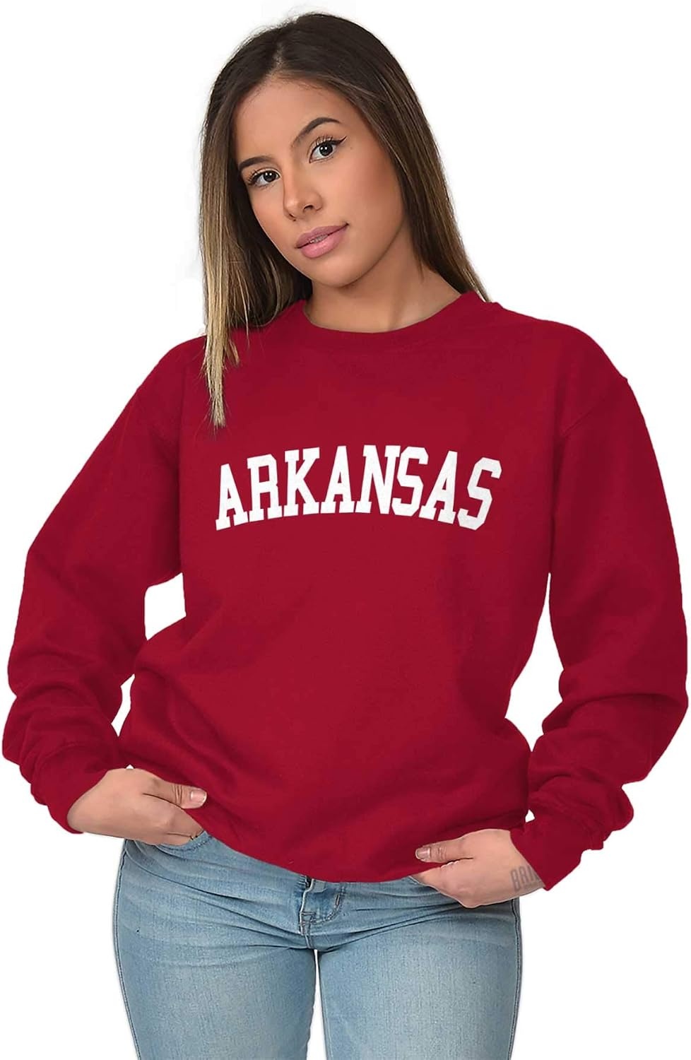image:imageUSA State Simple Traditional Classic Sweatshirt for Men and WomenCardinal Red