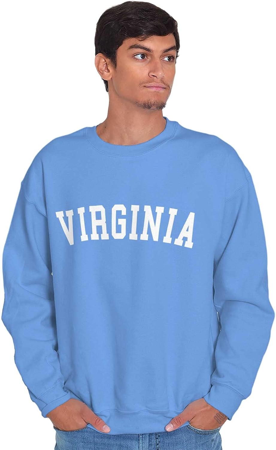 image:imageUSA State Simple Traditional Classic Sweatshirt for Men and WomenCarolina Blue