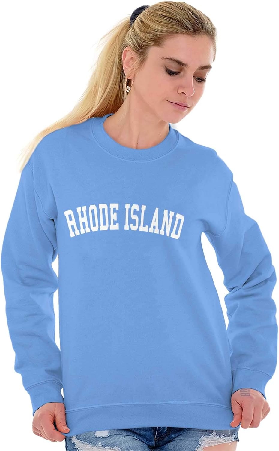 image:imageUSA State Simple Traditional Classic Sweatshirt for Men and WomenCarolina Blue