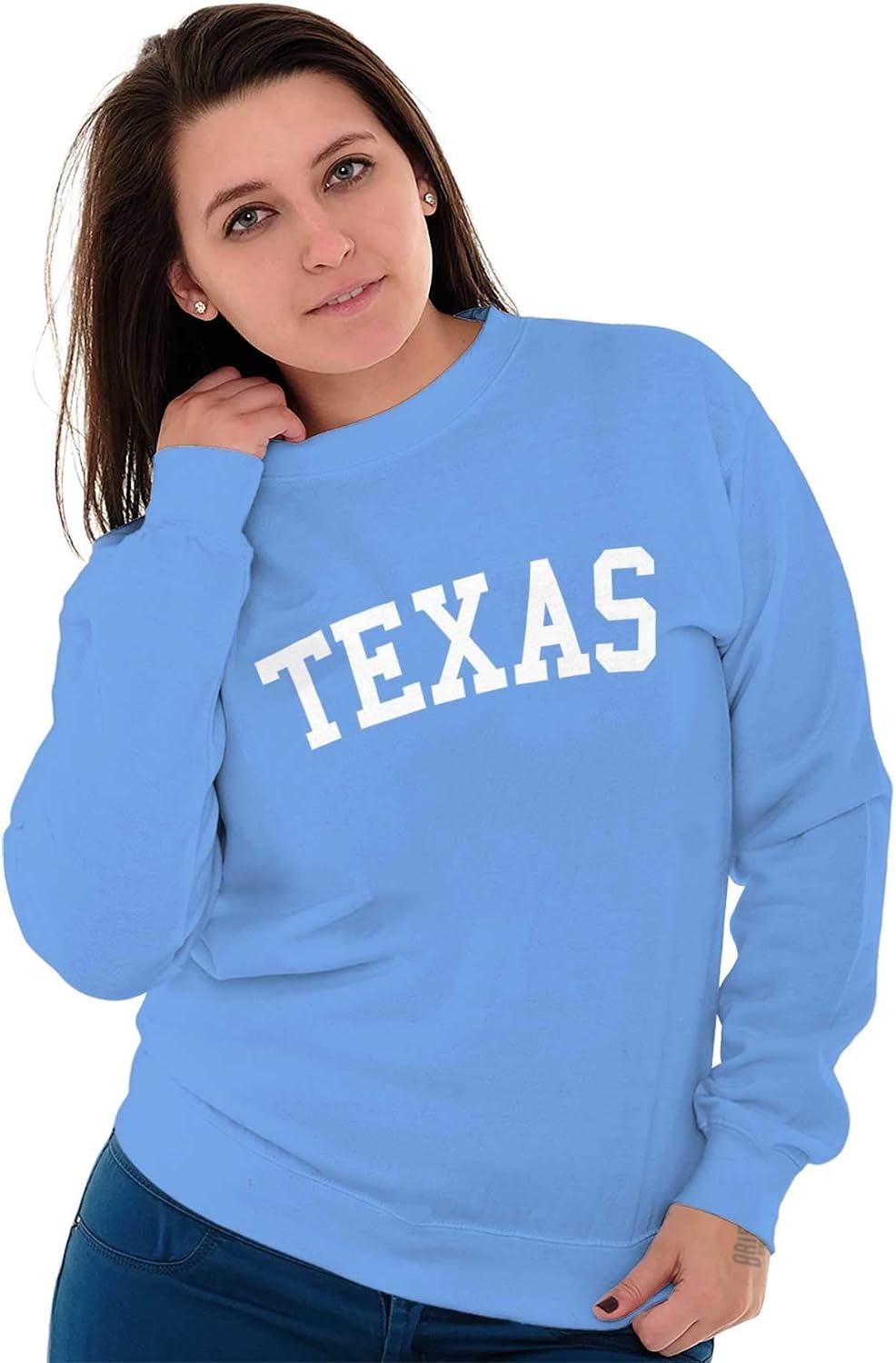 image:imageUSA State Simple Traditional Classic Sweatshirt for Men and WomenCarolina Blue