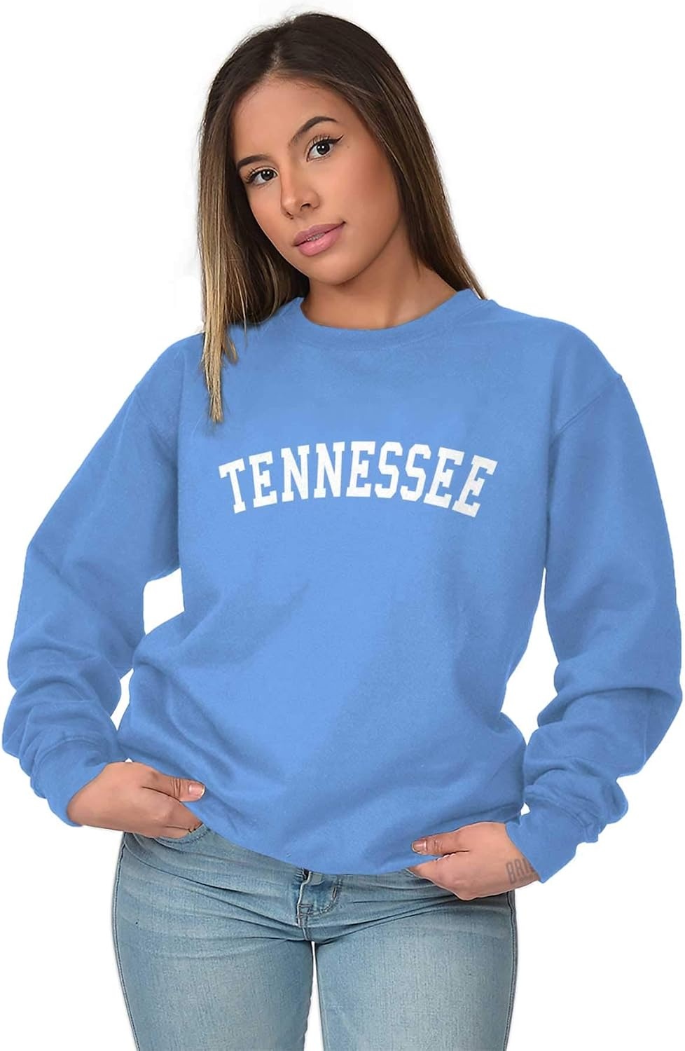 image:imageUSA State Simple Traditional Classic Sweatshirt for Men and WomenCarolina Blue