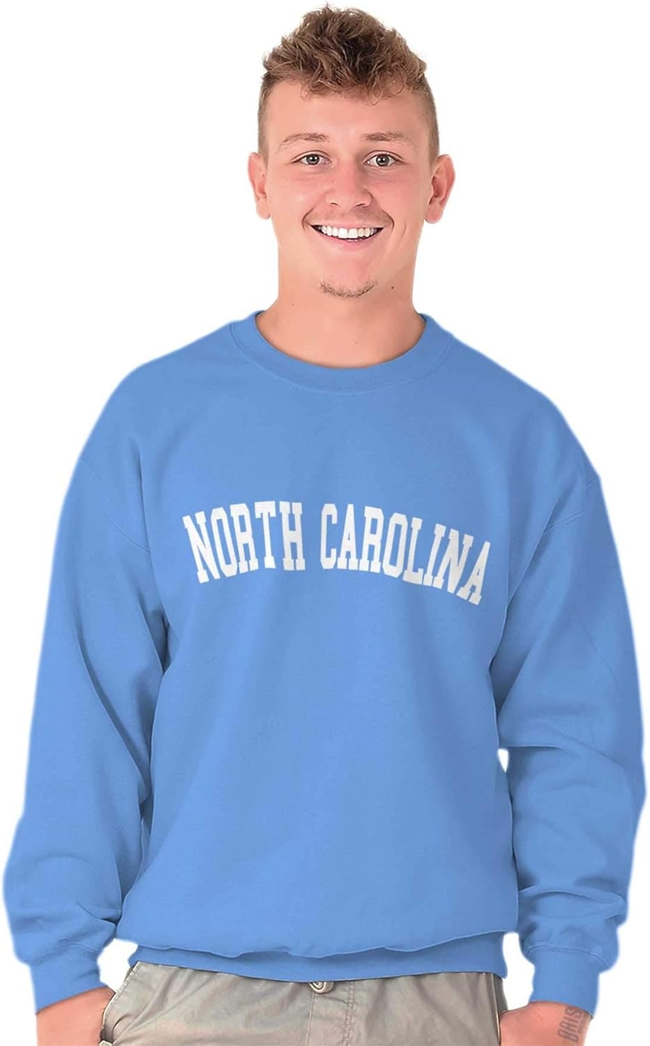 image:imageUSA State Simple Traditional Classic Sweatshirt for Men and WomenCarolina Blue