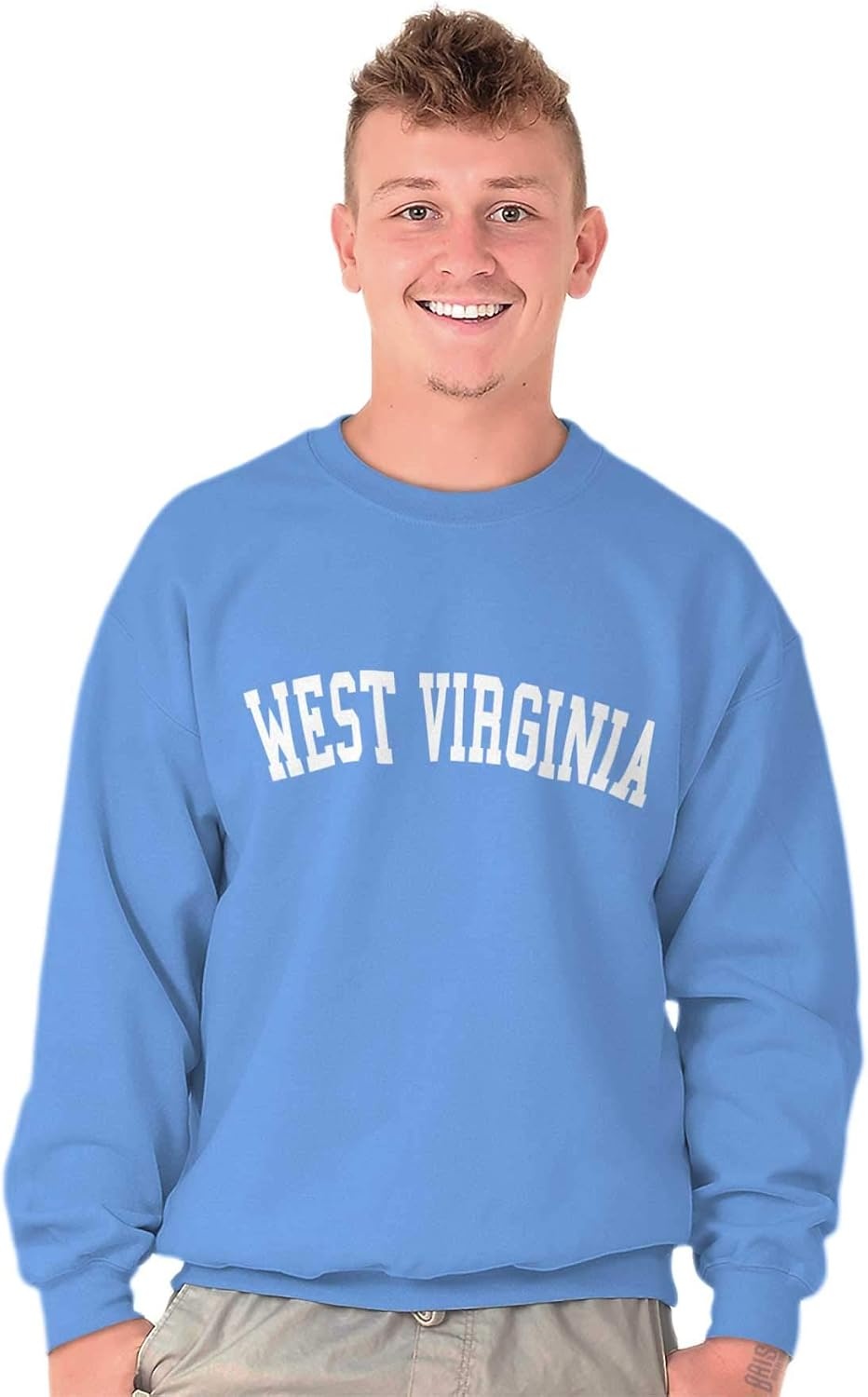 image:imageUSA State Simple Traditional Classic Sweatshirt for Men and WomenCarolina Blue