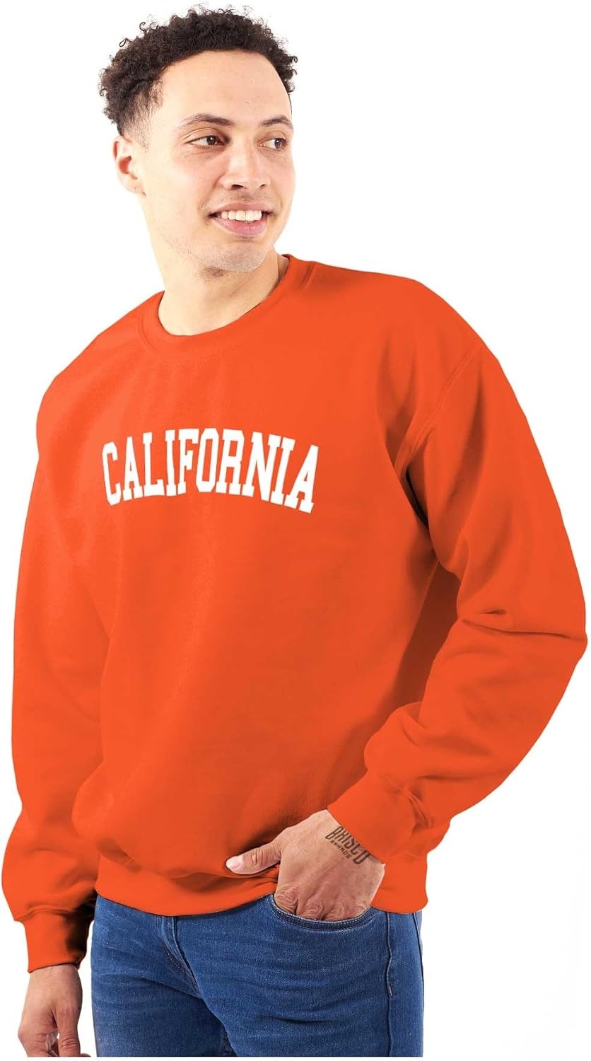 image:imageUSA State Simple Traditional Classic Sweatshirt for Men and WomenOrange