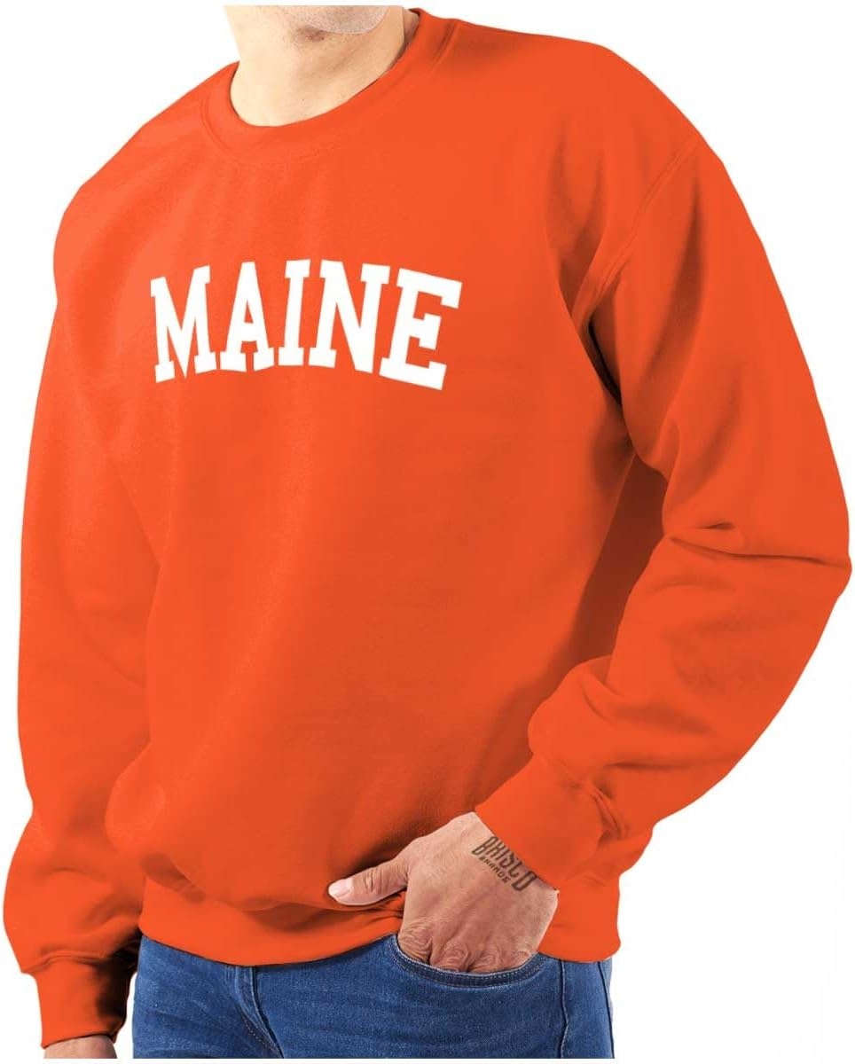 image:imageUSA State Simple Traditional Classic Sweatshirt for Men and WomenOrange