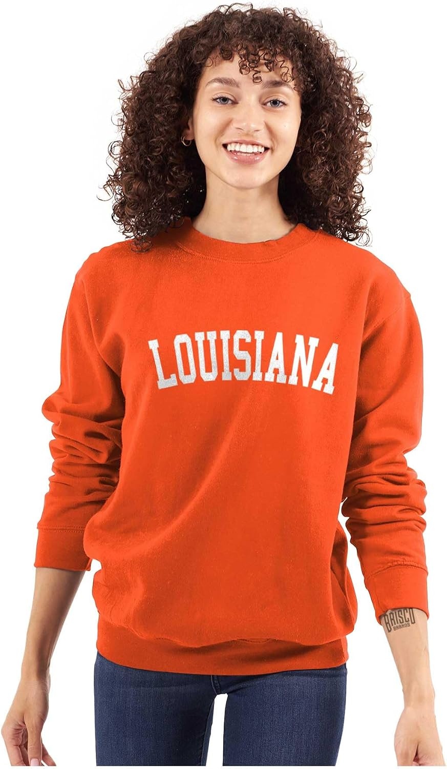 image:imageUSA State Simple Traditional Classic Sweatshirt for Men and WomenOrange