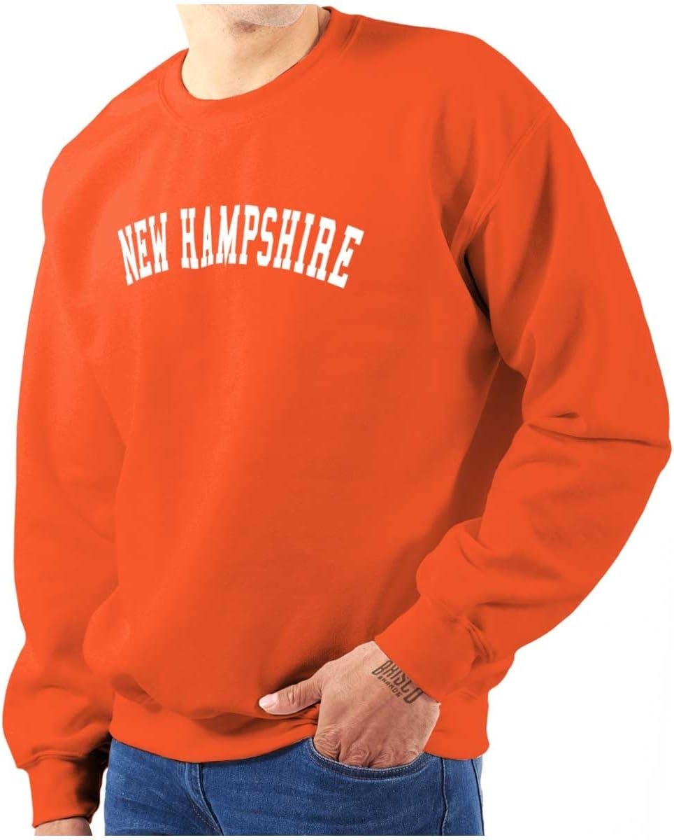 image:imageUSA State Simple Traditional Classic Sweatshirt for Men and WomenOrange