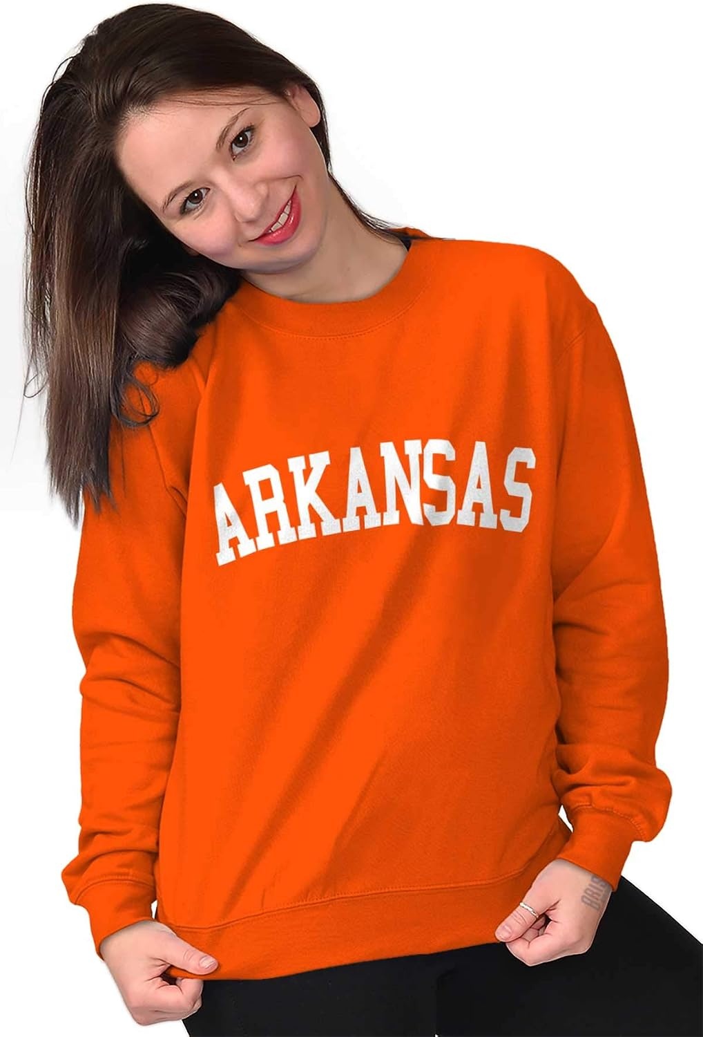 image:imageUSA State Simple Traditional Classic Sweatshirt for Men and WomenOrange