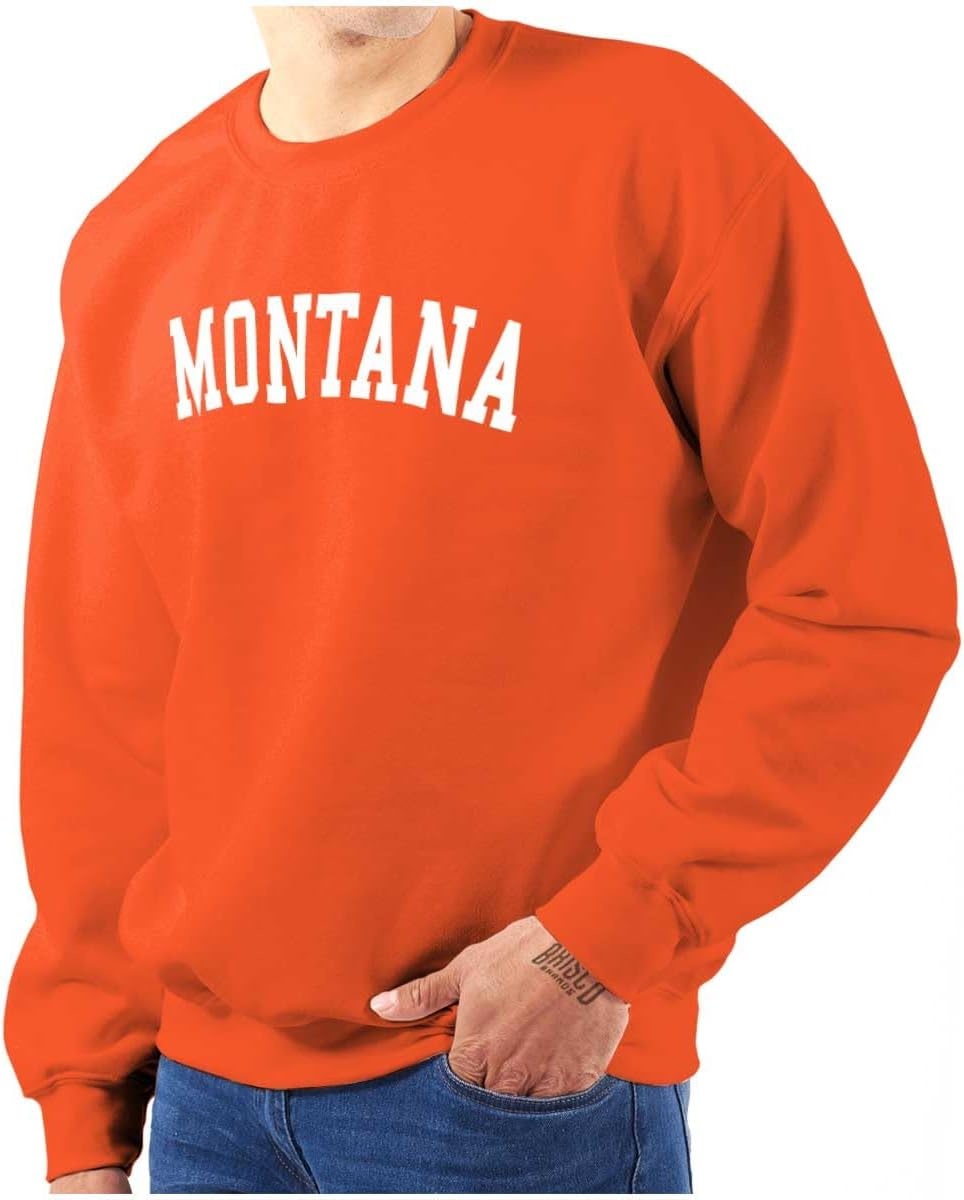 image:imageUSA State Simple Traditional Classic Sweatshirt for Men and WomenOrange