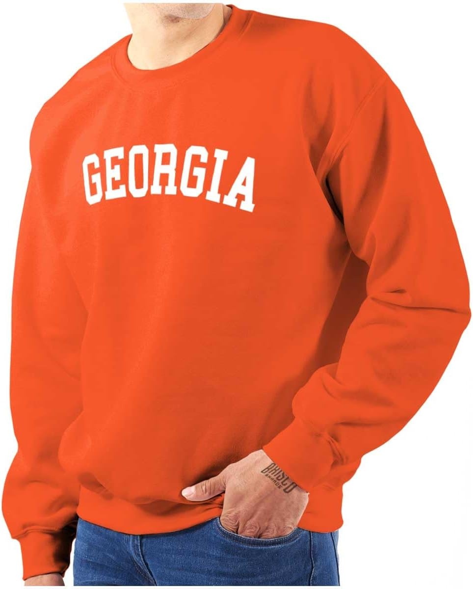image:imageUSA State Simple Traditional Classic Sweatshirt for Men and WomenOrange