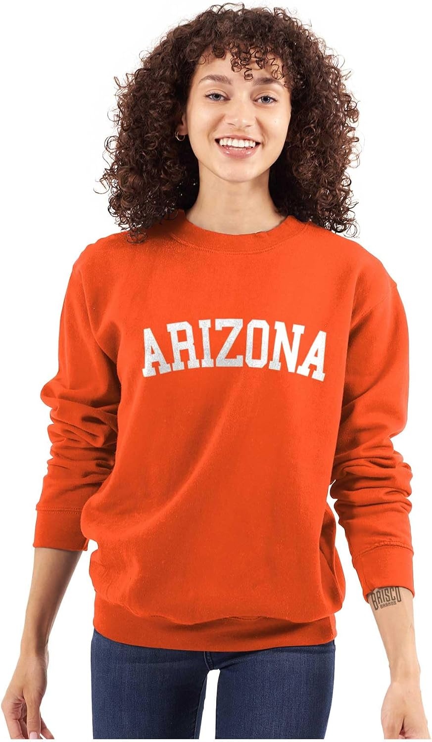 image:imageUSA State Simple Traditional Classic Sweatshirt for Men and WomenOrange