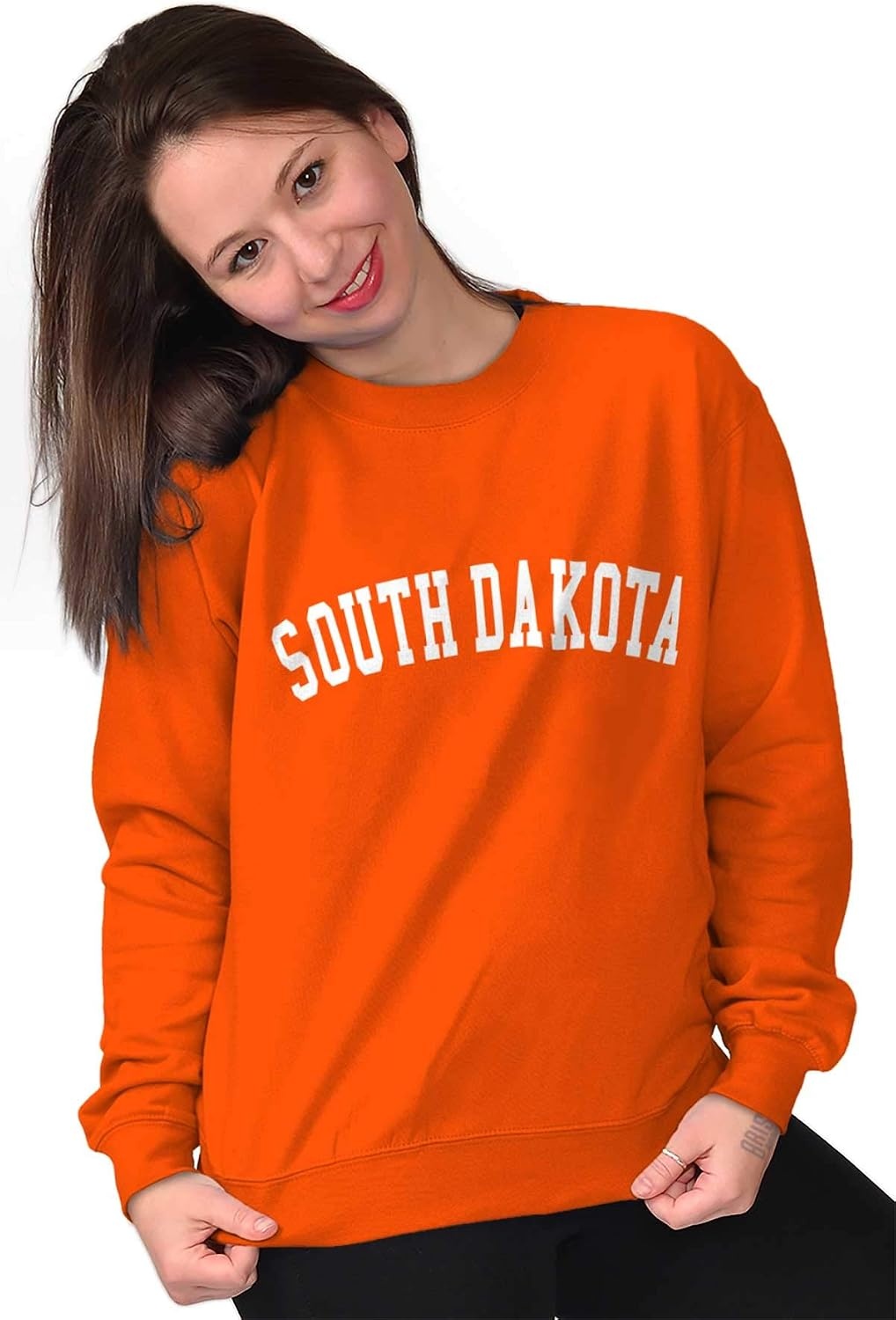 image:imageUSA State Simple Traditional Classic Sweatshirt for Men and WomenOrange