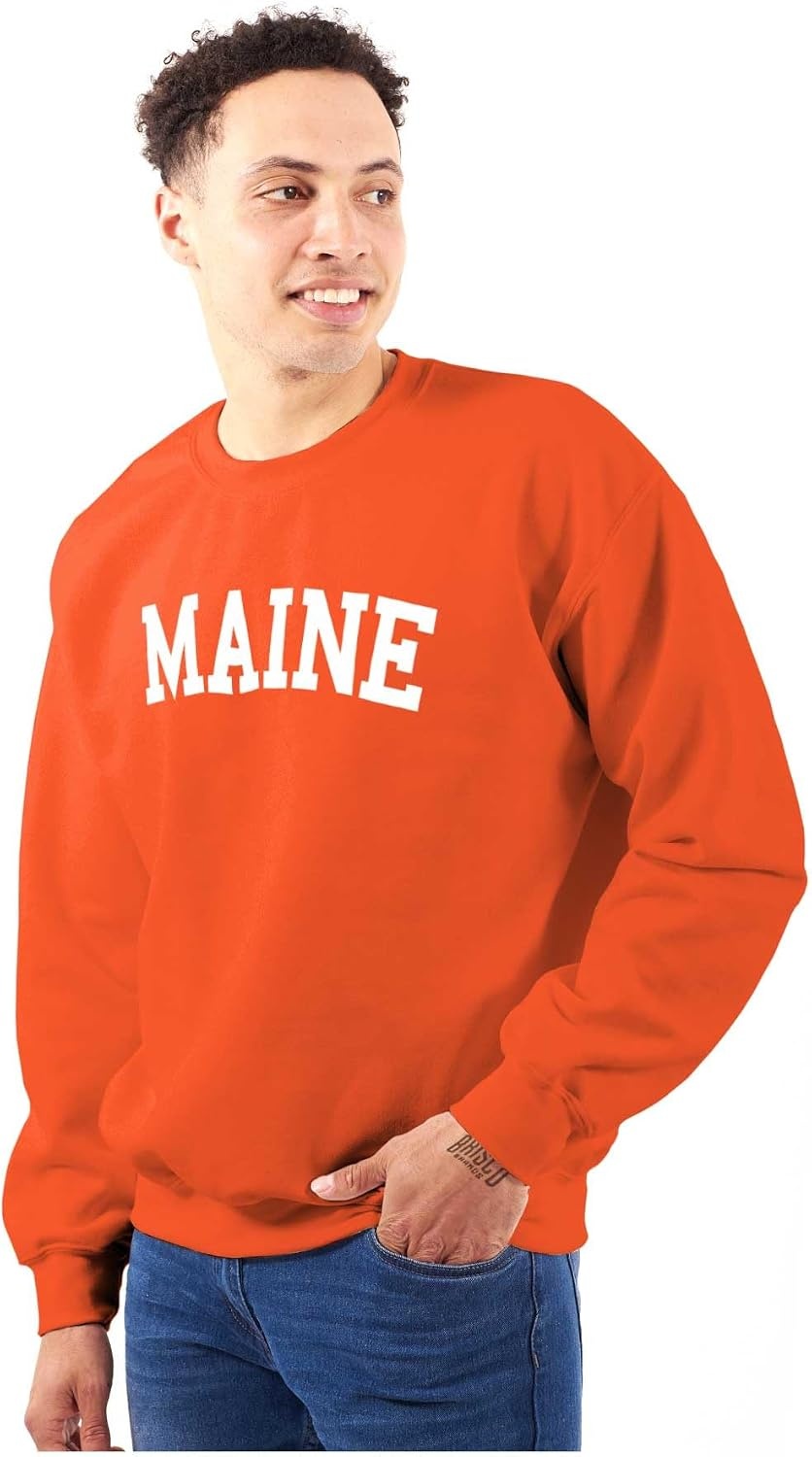 image:imageUSA State Simple Traditional Classic Sweatshirt for Men and WomenOrange